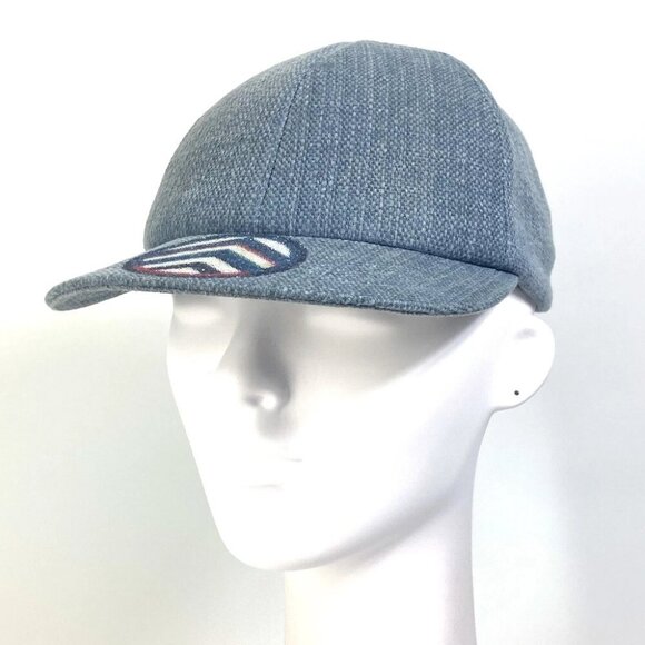 CHANEL Airline 16SS Denim Beaded hat cap baseball cap cotton blue - Picture 1 of 11